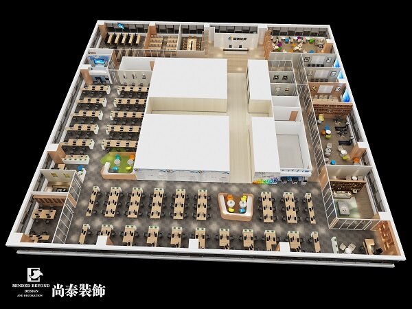 深圳办公室装修,尚泰装饰,国信证券