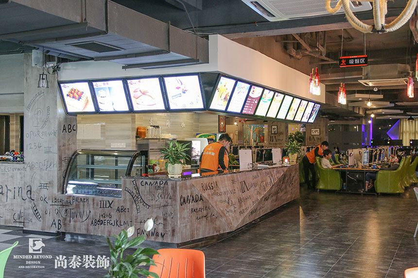 深圳网咖装修设计,尚泰装饰集团,深圳装修公司