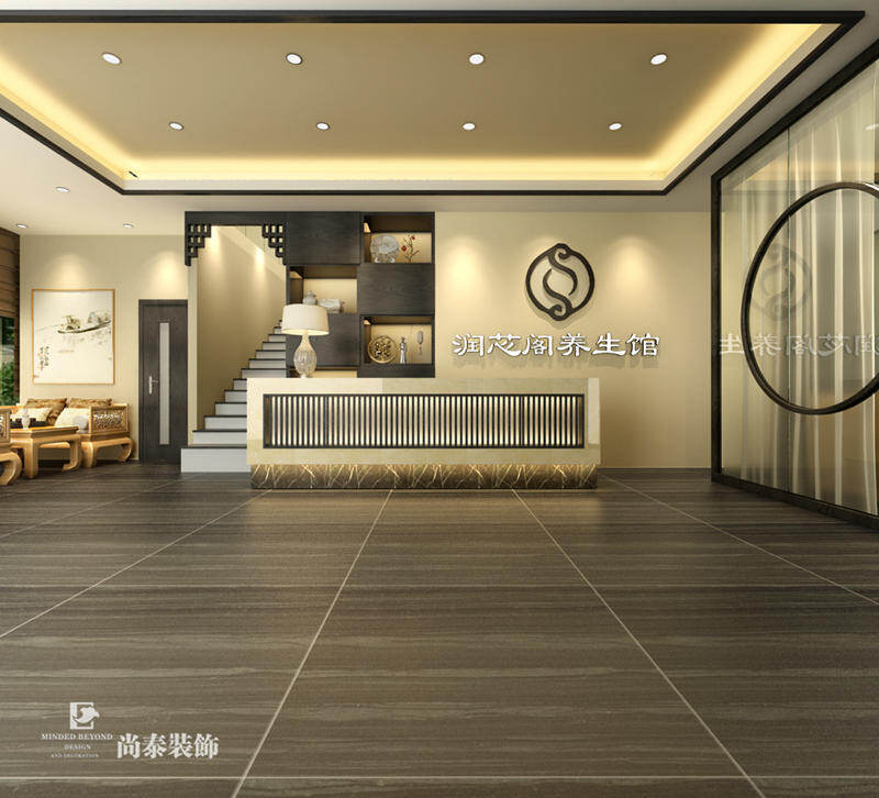 保健养生会所装修效果图