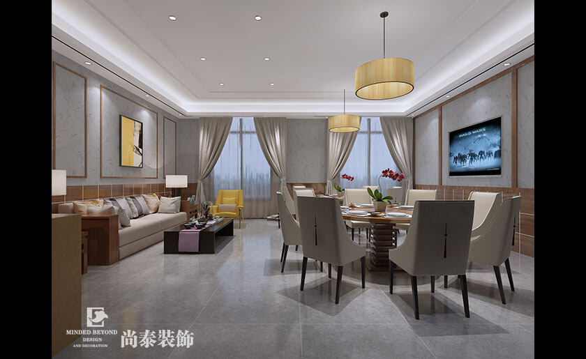 时尚餐厅装修效果图