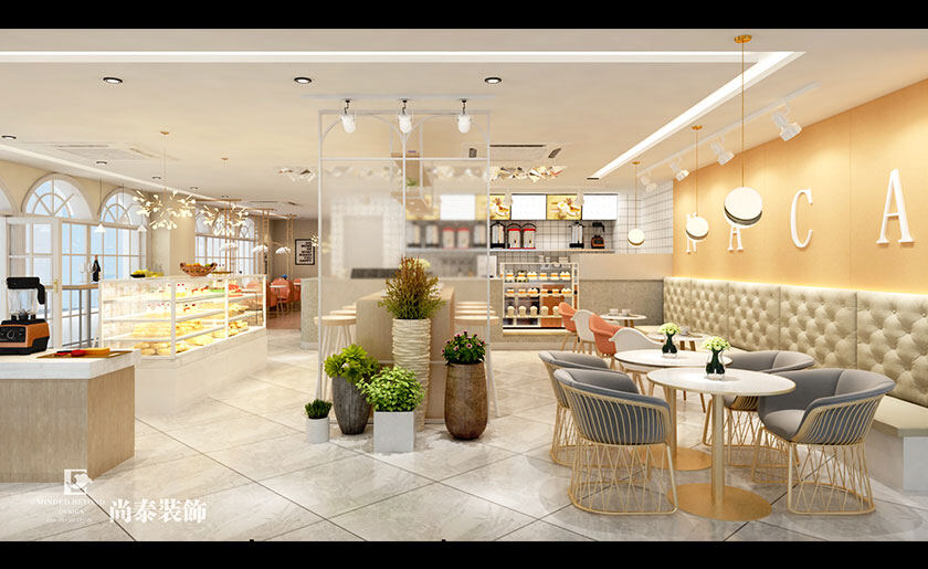 奶茶店装修效果图