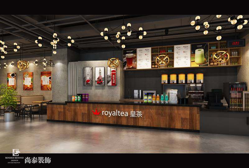 奶茶店装修效果图 奶茶店装修效果图