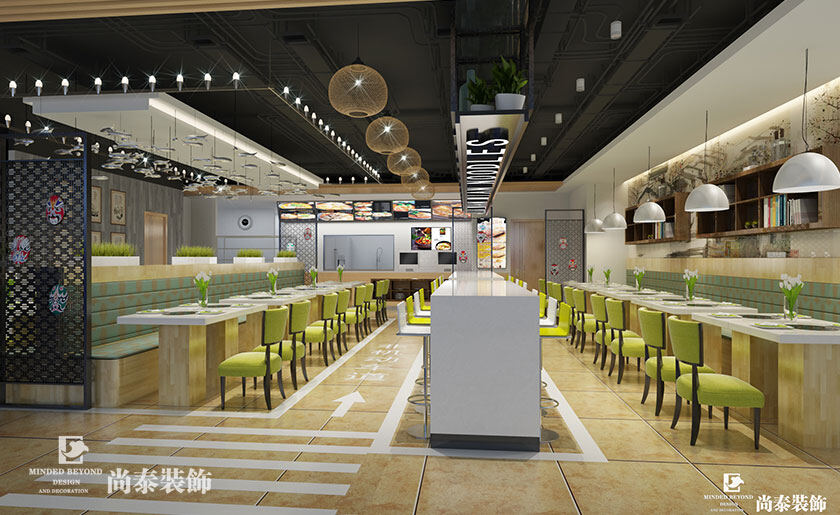 深圳餐厅装修实景图