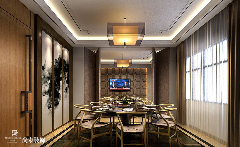 酒店餐厅包间设计效果图 酒店餐厅包间设计效果图