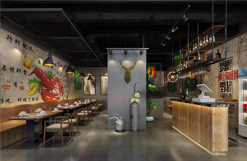 餐饮店装修效果图 餐饮店装修效果图