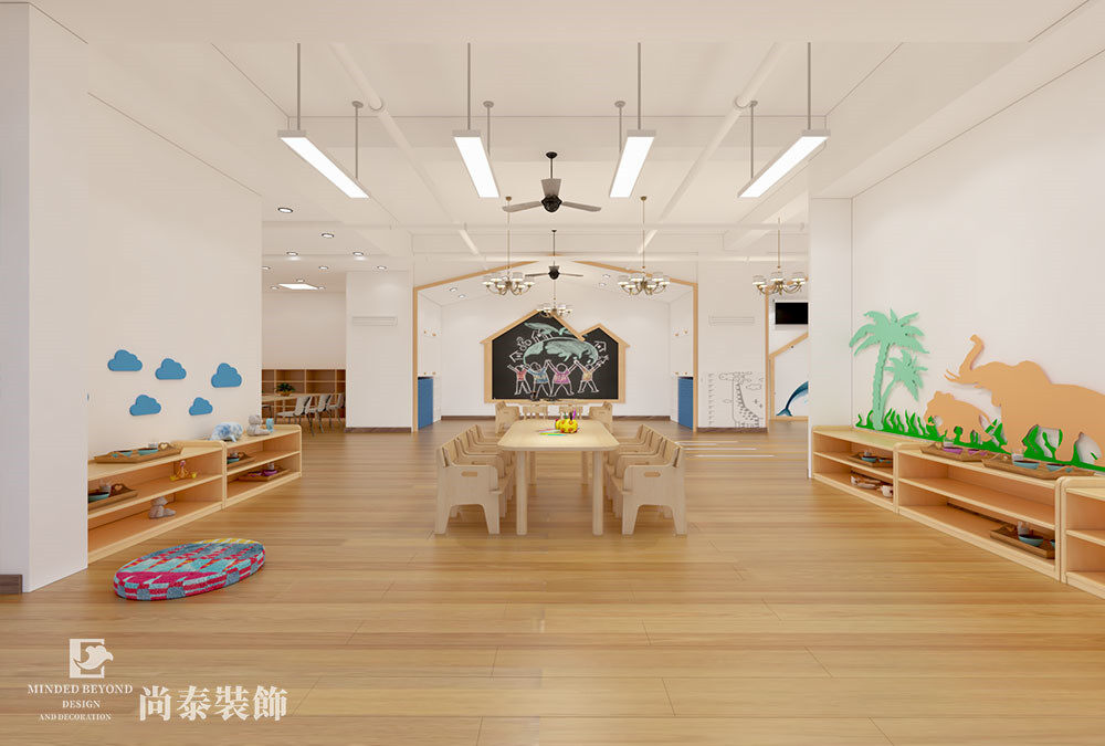 培训机构简约装修效果图