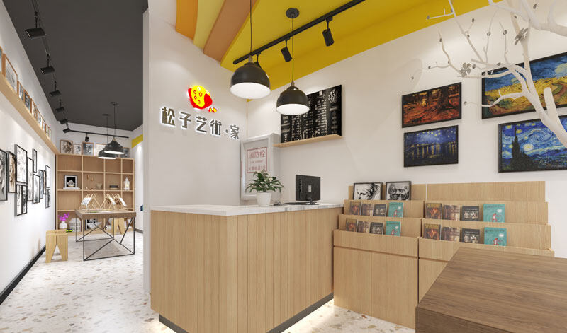 艺术培训机构装修效果图