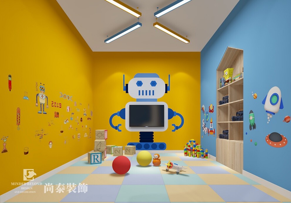儿童培训机构教室装修效果图
