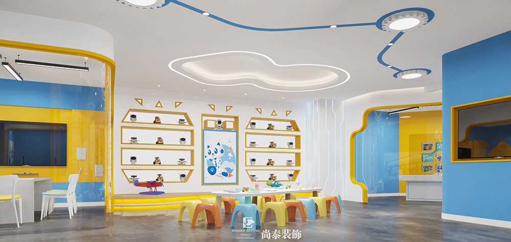 儿童培训机构活动区装修效果图