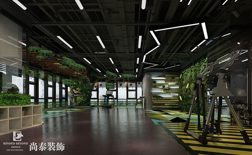 健身会所装修效果图 健身会所装修效果图