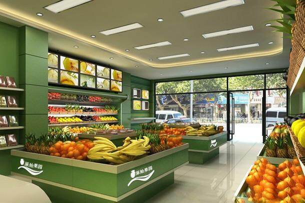 小型水果店装修图片