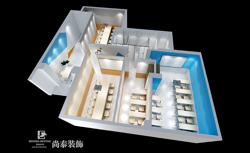 英语培训机构装修效果图